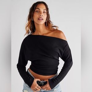 Off the shoulder slouchy top